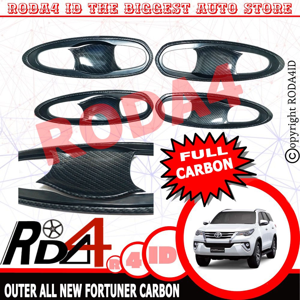 Outer Handle / Mangkok Handle All New FORTUNER 2016 2019 Full Carbon