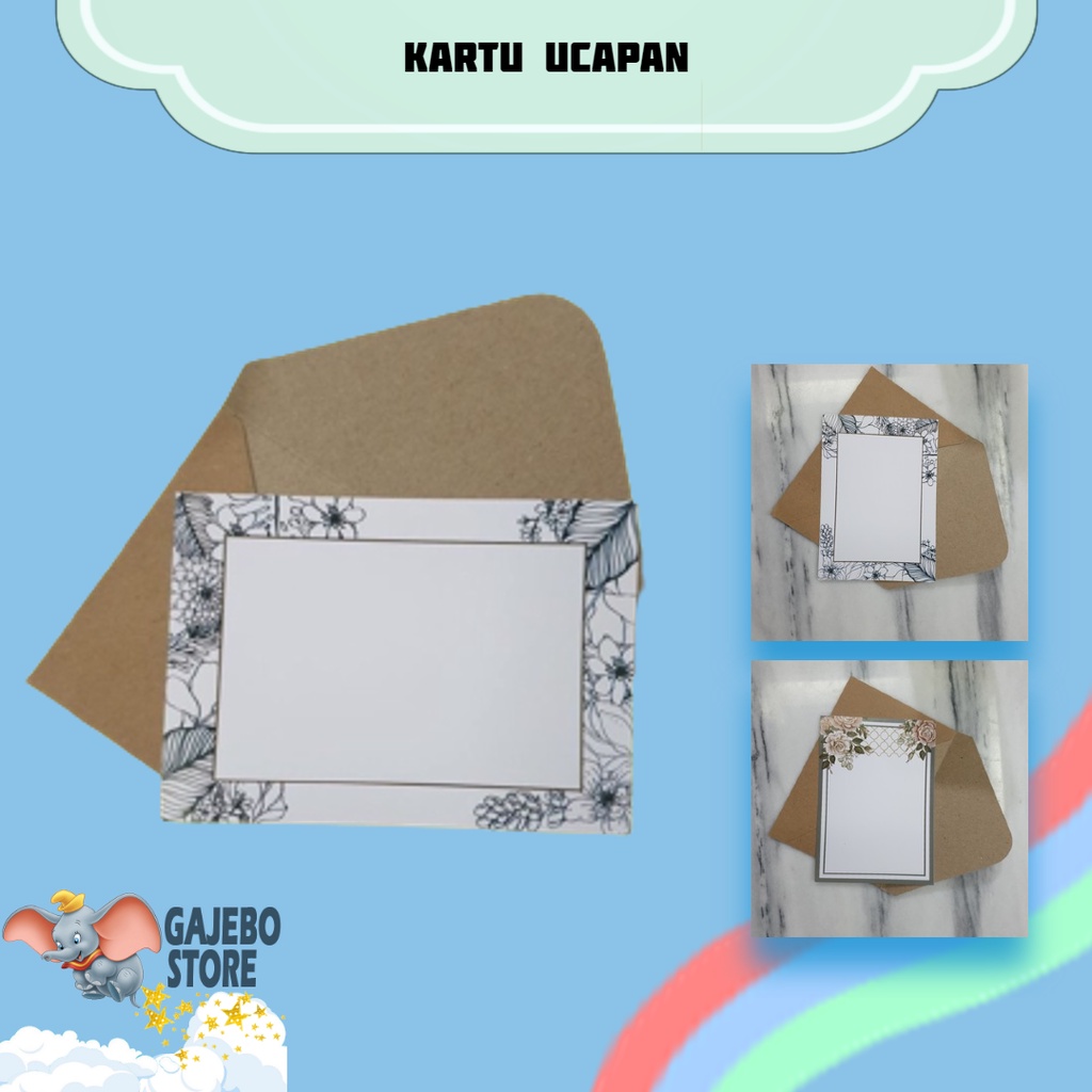 

GAJEBO - KARTU UCAPAN HADIAH DAN SOUVENIR / GREETING CARD