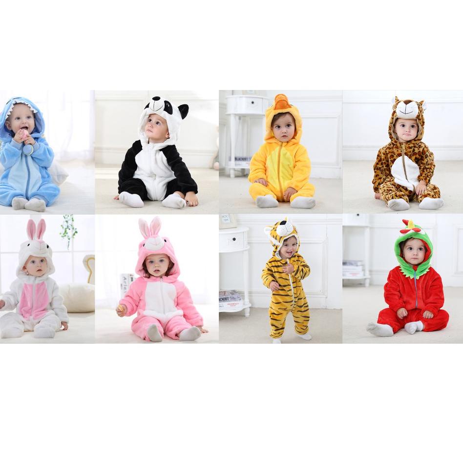 Baru Baju Bayi Baju Anak Karakter Hewan Baju Kostum Bayi Baju Bahan Flannel