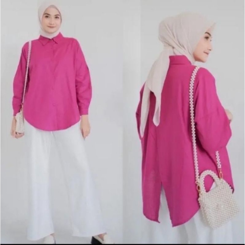 Kemeja Linen Wanita/Nelka Shirt