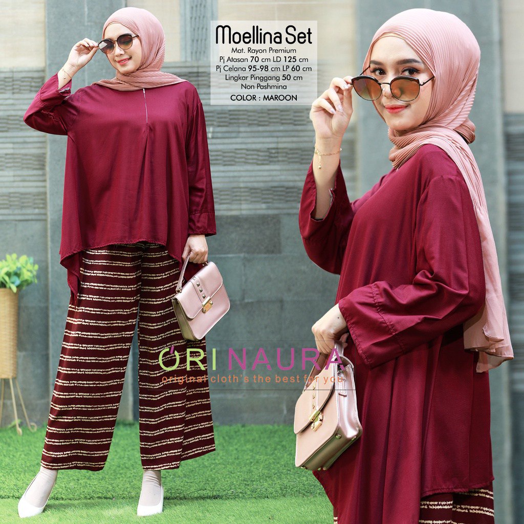 DASTER LENGAN PANJANG NEW ARRIVAL Setelan ONE SET Rayon Oversize CP Waka Kope Pecah Jumbo Fit XXXL-WAKA MEOLLINA MARON