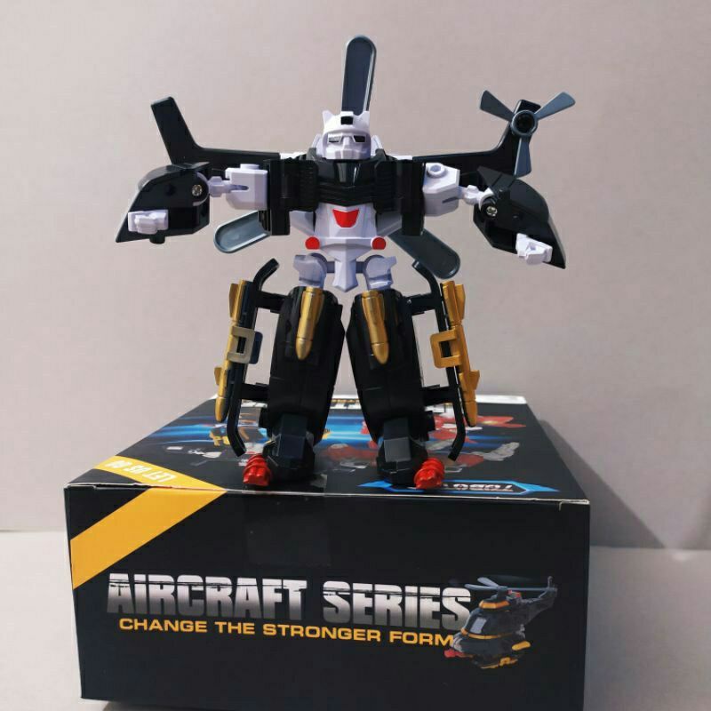 Mainan Anak Robot Tobot 2 Torbot Deformation Transformer Robot Helikopter