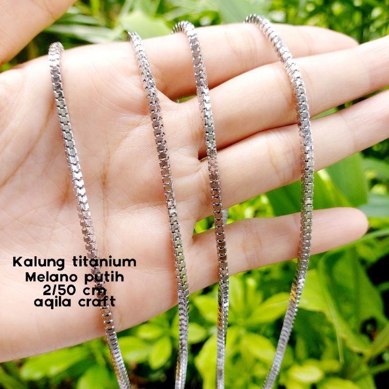 KALUNG TITANIUM MELANO 45 CM