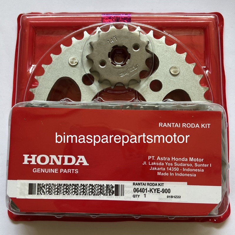 Gear set Gear Paket Megapro New Monoshock Verza KYE