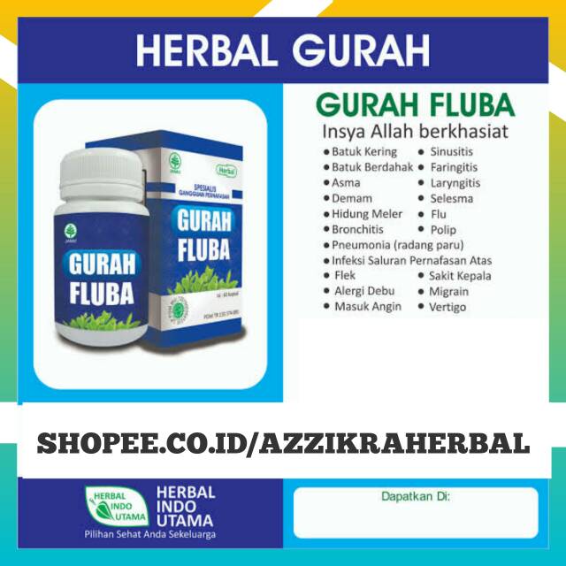 Gurah Fluba Herbal Gurah Obat Flu Batuk Meriangan Indonesia