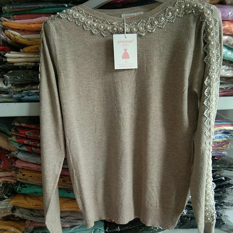 Sweater Rajut Pinkdose