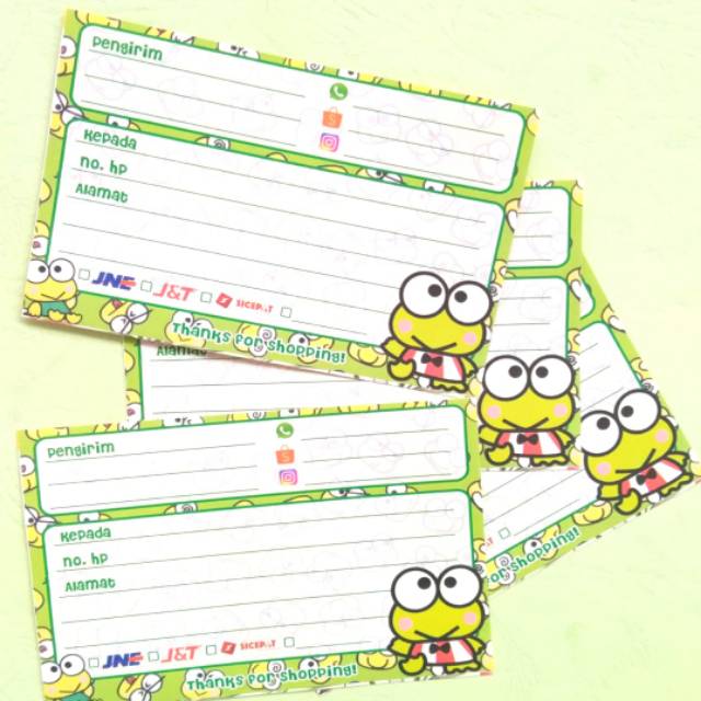 

Stiker Pengiriman Keropi Frog Online Shop