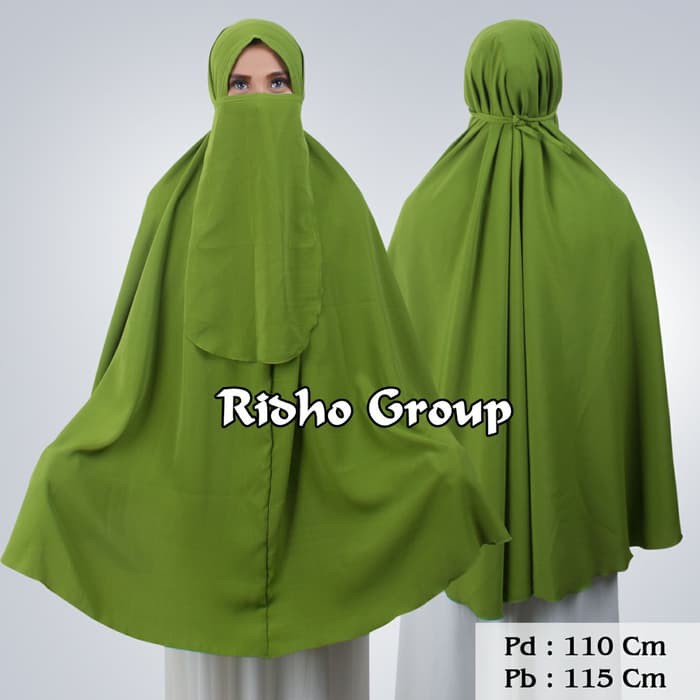 khimar jumbo cadar tali bahan wolfis non pad / syria