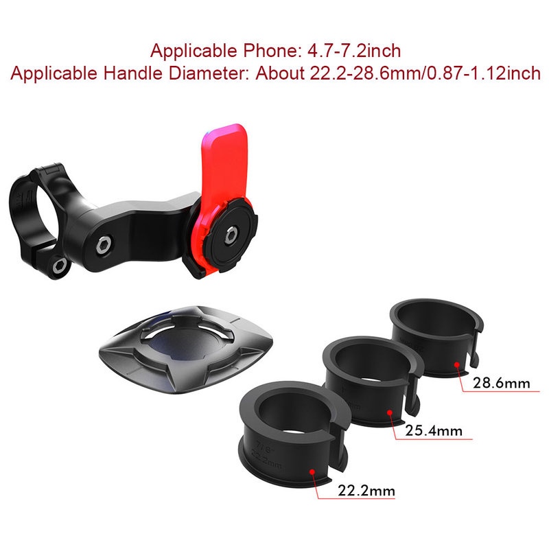 Holder Handphone 4.7-7.2 Inch Universal Anti Goyang Untuk Sepeda Gunung / Motor