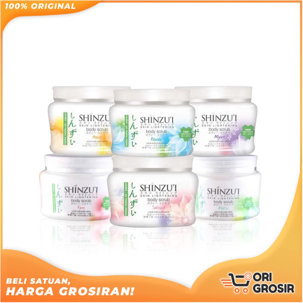 ORI Grosir Shinzu'i Skin Lightening Body Scrub -110gr - 200gr - Lulur - Shinzui