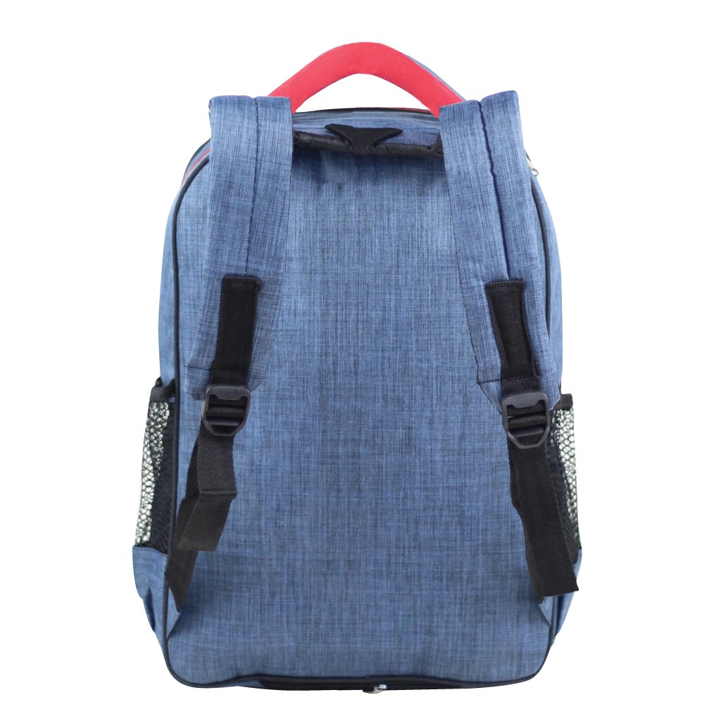 Tas Sekolah Remaja SMP SMA Free Rain Cover POLO ALFITO BIRU MERAH Ransel Gendong Pria TERLARIS