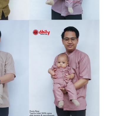☀ Baju Koko couple Ayah anak, Kemko couple, kemeja koko bayi ♥