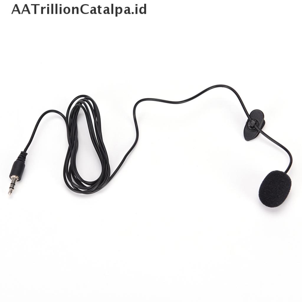 (AATrillionCatalpa) Mikrofon lavalier mini 3.5mm Kualitas Tinggi Untuk pc / laptop