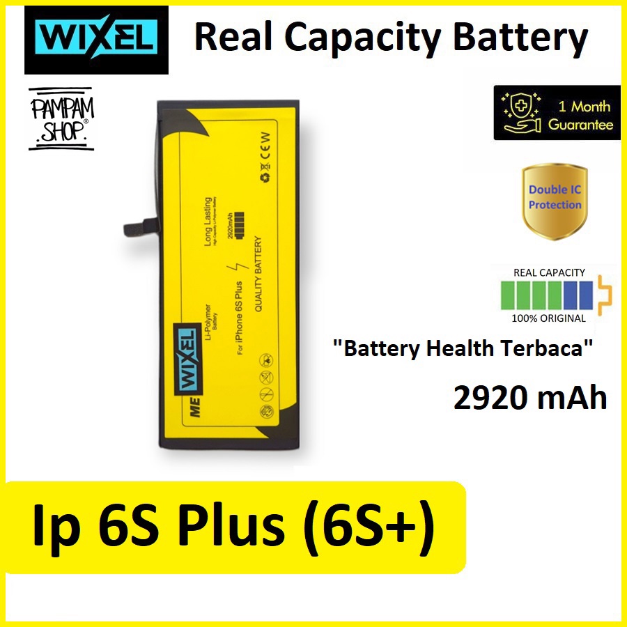 WIXEL ME Baterai Ip 6S PLUS 6S+ Real Capacity Battery Batre Batrai Iphone