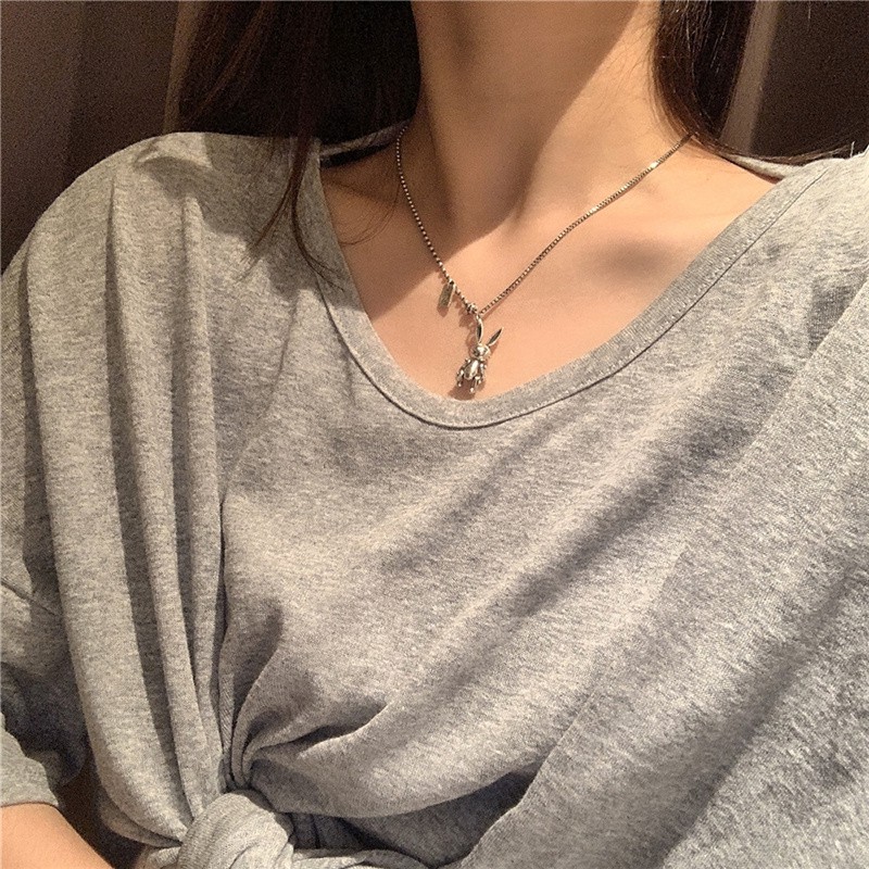 [ACKER] Kalung Choker Wajah Beruang Kelinci Gaya Korea Untuk Wanita / Pria