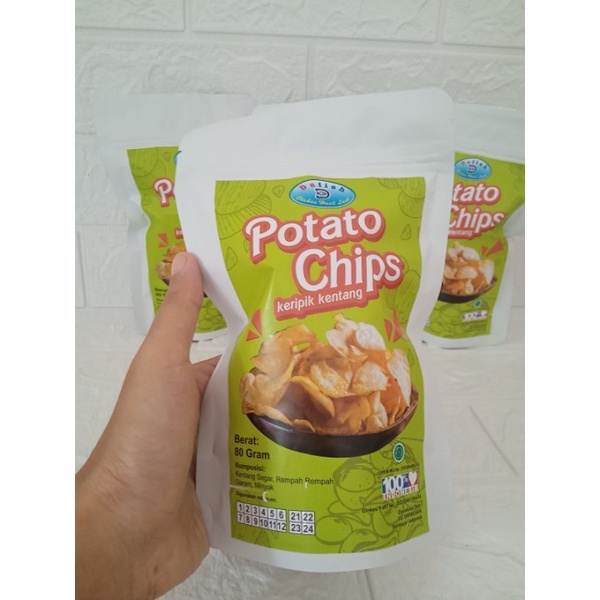 

DEFISH POTATO CHIPS SNACK KENTANG CAMILAN 80 GRAM