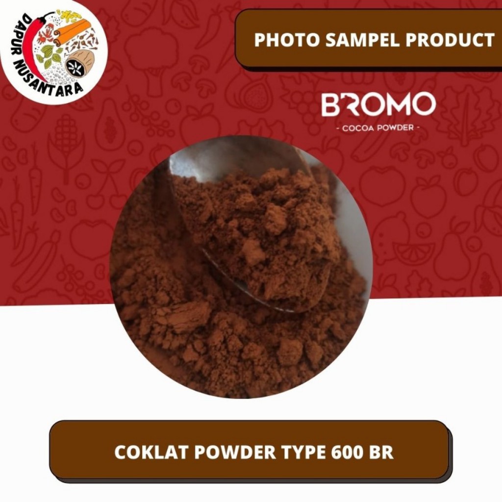 BROMO Kakao Powder BR 600| Classic Coklat 100% ASLI Cocoa