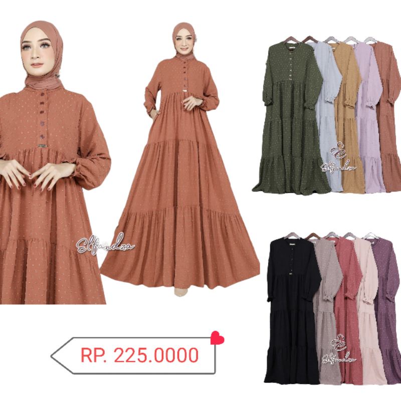 GAMIS Crinckle Uragiri Premium // Ceruty Babydoll Dress Import Gamis Import BHC