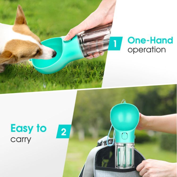 NA - Botol Minum Anjing / Kucing Pet CUP Portable Drinking Bottle 3IN1