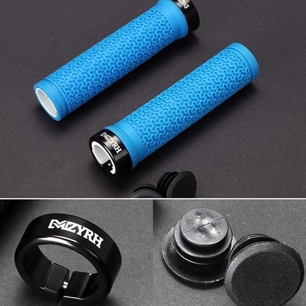 Lanfy Grip Sepeda Bersepeda Shock-Proof Sepeda Jalan MTB Grips Lock On Anti-Slip Bike Stang Cover