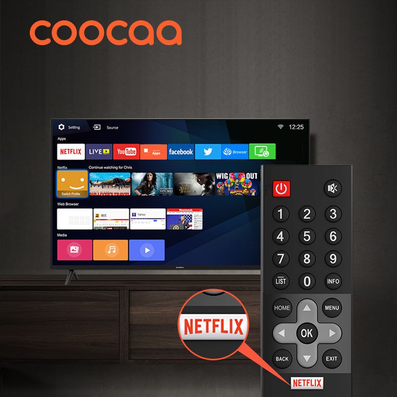 Promo 7.7  COOCAA LED TV 50 INCH 50S3N SMART TV 4K ULTRA HD NETFLIX & YOUTUBE