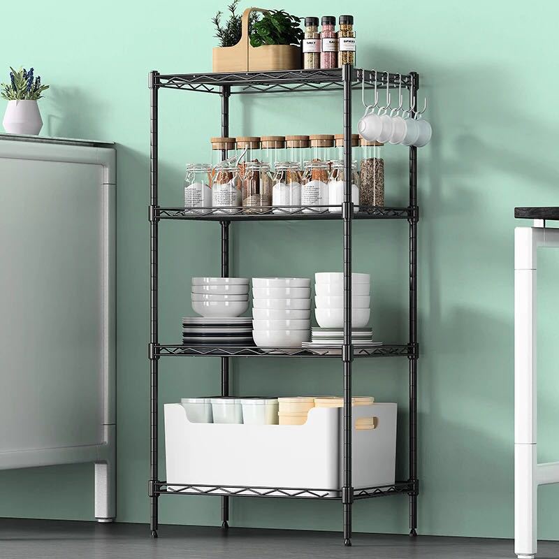 Vana Rak Dapur Susun Serbaguna Multifungsi Minimalis Kitchen Rack Organizer Besar Untuk Microwave Panci Wajan Piring