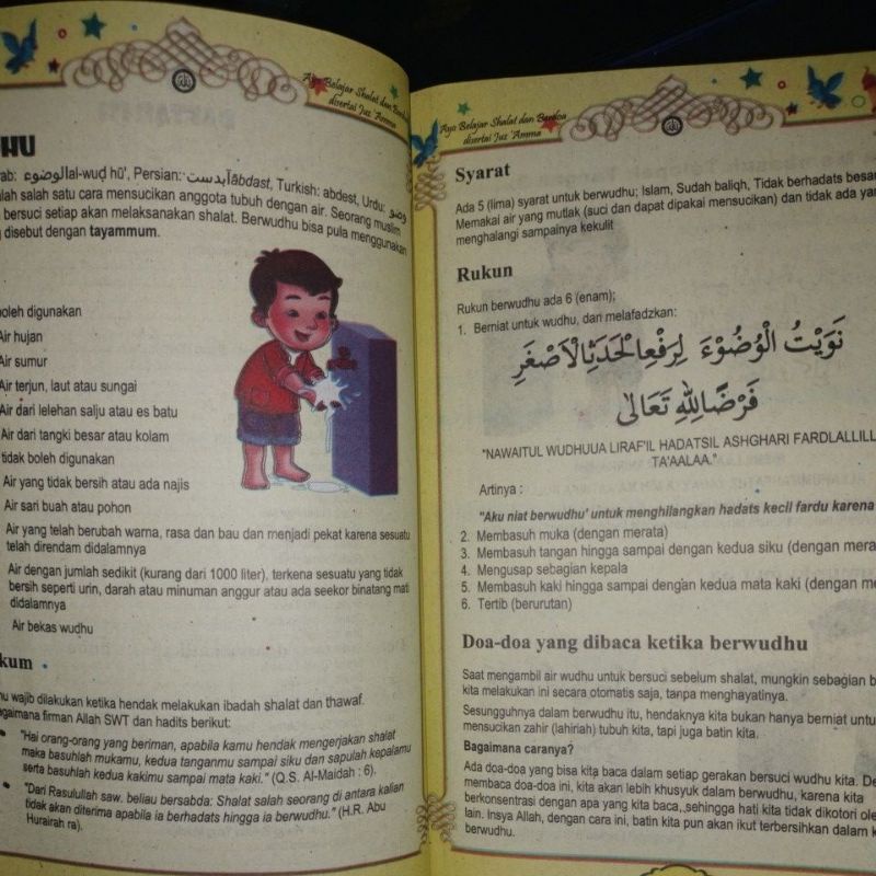 buku ayo belajar shalat dan berdoa disertai juz'amma 15x24cm