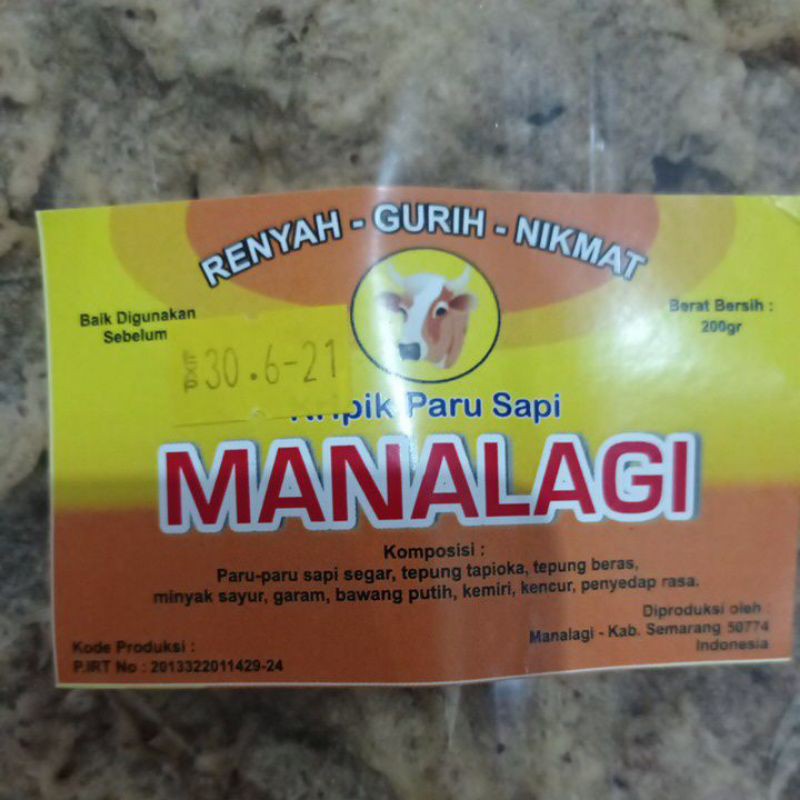 Paru sapi manalagi asli semarang 200gram wenakkkk mantul dan laris sekalee