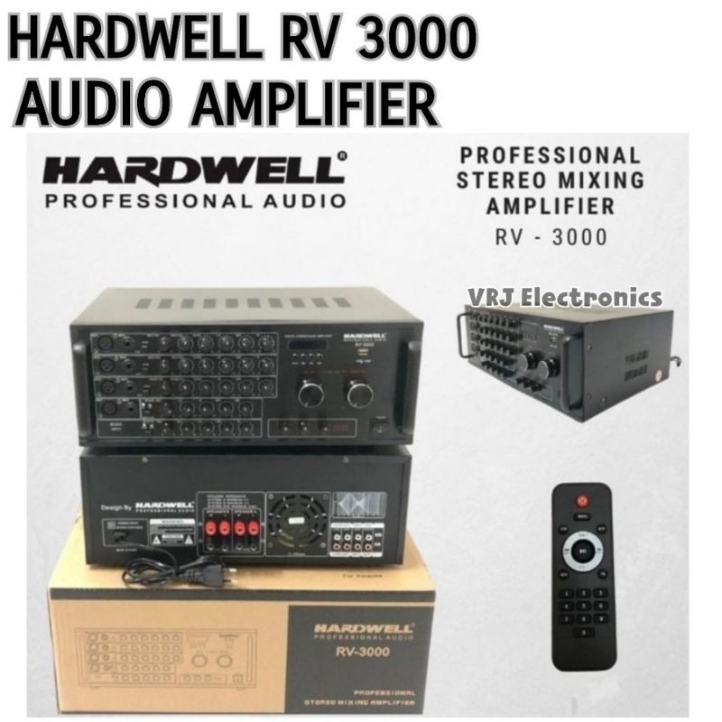 AUDIO AMPLIFIER KARAOKE HARDWELL RV 3000 AMPLY RV3000 RV-3000