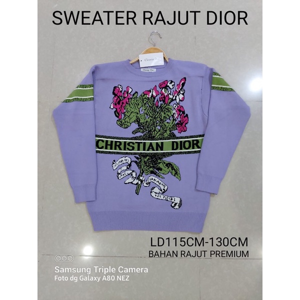 sweater rajut dior premium