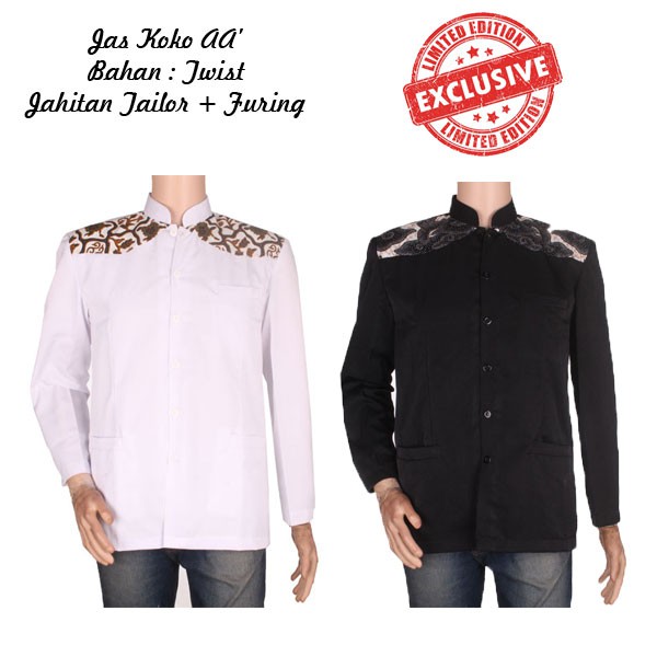 Jas Koko Kombinasi Batik ( Exclusive )