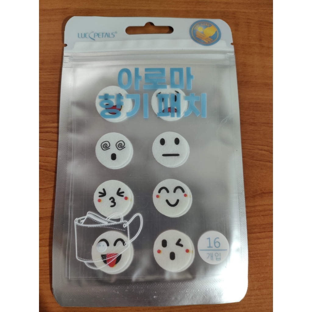 Sticker Masker Aroma Lemon / Mint Korea Mask Patch Stiker Tempel Pewangi Fresh Aromatherapy mw