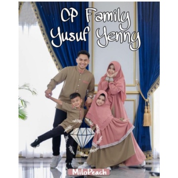 Gamis Sarimbit Keluarga Family Set Ayah Ibu Anak Suami Istri Yenny Yusuf Simple Baju Couple Keluarga