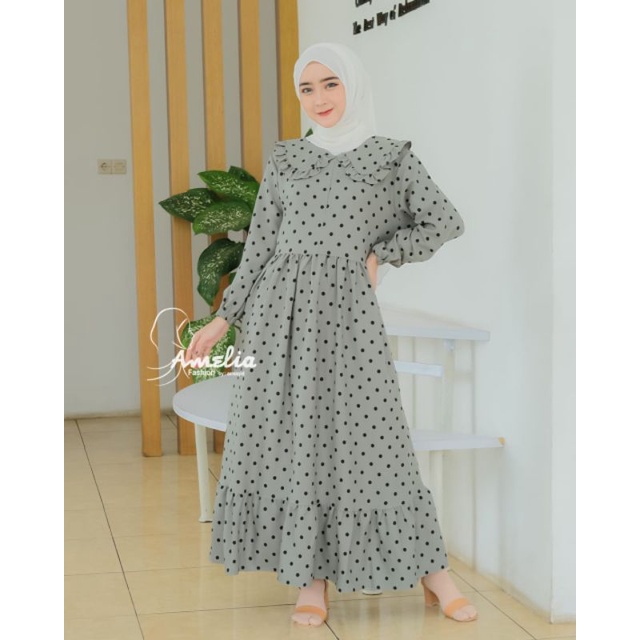 midi dress polkadot ORI amelia
