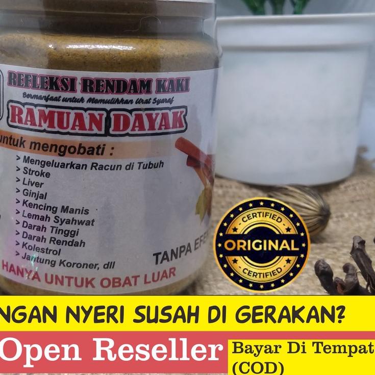 ♦ Dayak Rendam Kaki 300gram / Refleksi Ramuan Dayak Rendam Kaki / Rendam Kaki Ramuan Dayak ✼