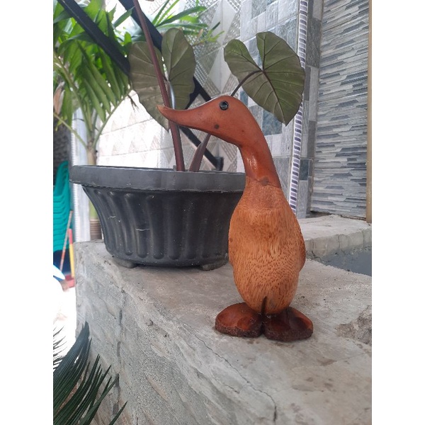 Patung Bebek Kayu Hiasan