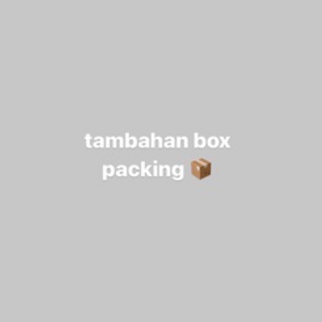 

extra packing