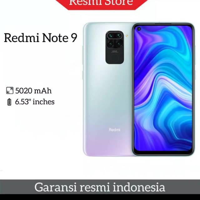 Xiaomi redmi note 9 RAM 4/64 GB MURAH