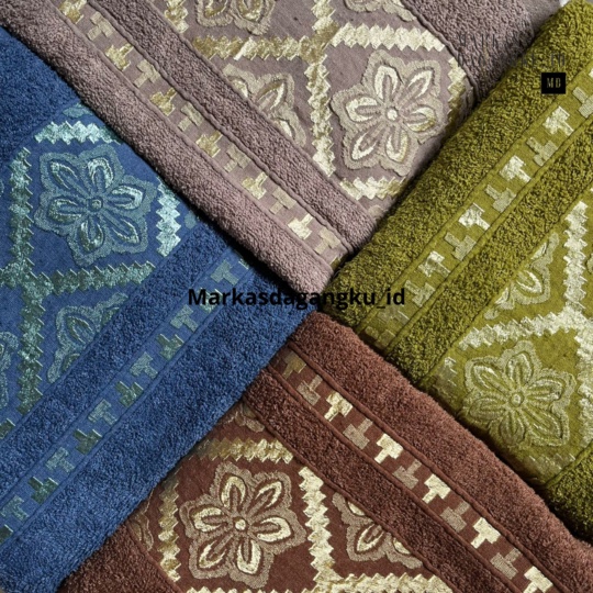 Handuk Mandi Dewasa Bermotif Bunga Bahan Katun Ukuran 80x160 Premium Quality