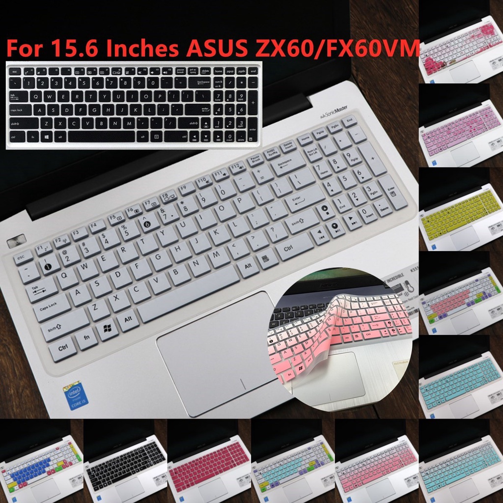 For 15.6 Inches ASUS ZX60/FX60VM Soft Ultra-thin Silicone Laptop Keyboard Cover Protector