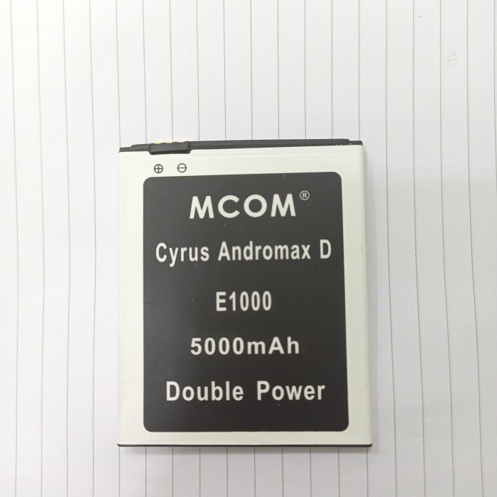 Baterai batre Mcom Cyrus Andromax D E1000 Double Power 5000Mah
