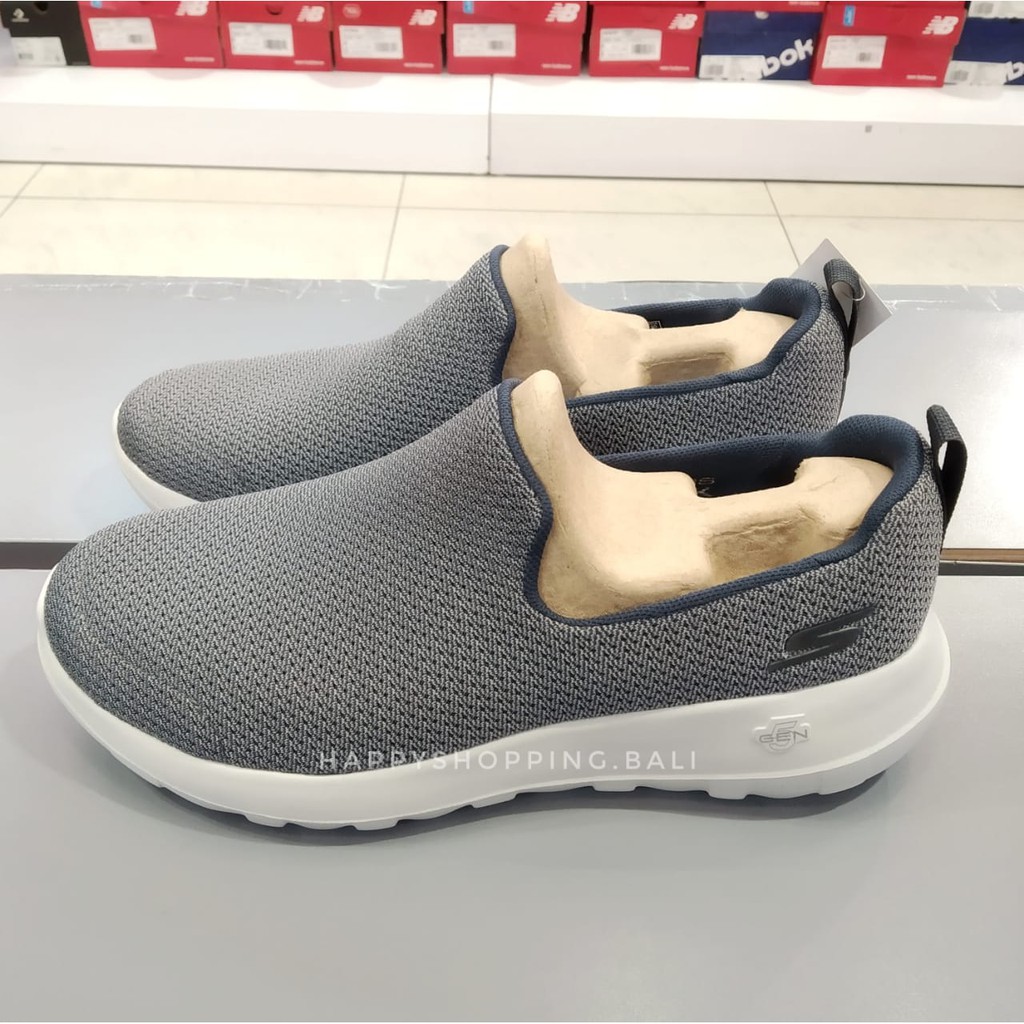 Skechers Gowalk Max Insignia Men Charcoal Shopee Indonesia