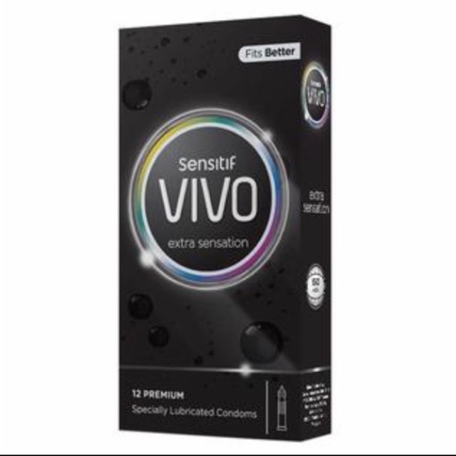 Kondom vivo extra sensation isi 12 Pcs