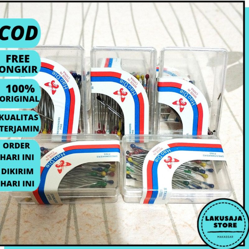 Jarum Pentul Hijab 1 Box Mini Jarum Jilbab wanita Murah makassar