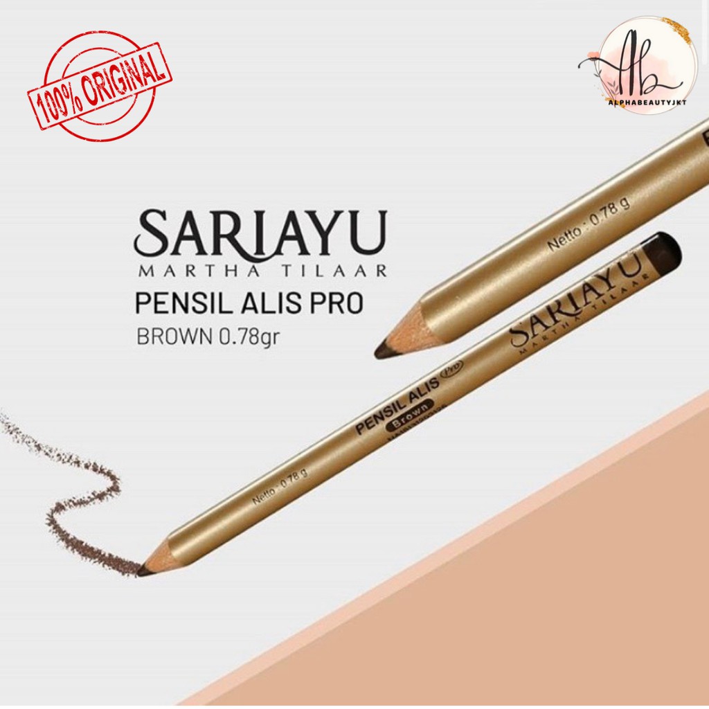 Sariayu Pensil Alis PRO Coklat dan Cherry Brown - Eyebrow Pencil PRO BROWN and Cherry Brown