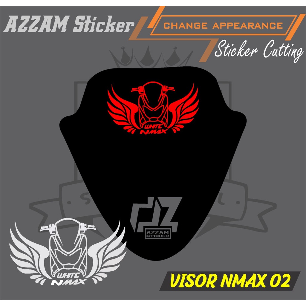 STICKER VISOR NMAX/CUSTOM CUTTING VISOR NMAX 02 RS