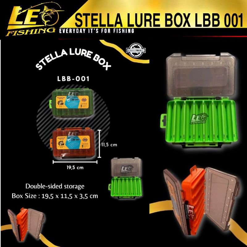 BOX LURE STELLA LBB 001 (19.5X12X3.5) KOTAK UMPAN PANCING STELLA TERLARIS