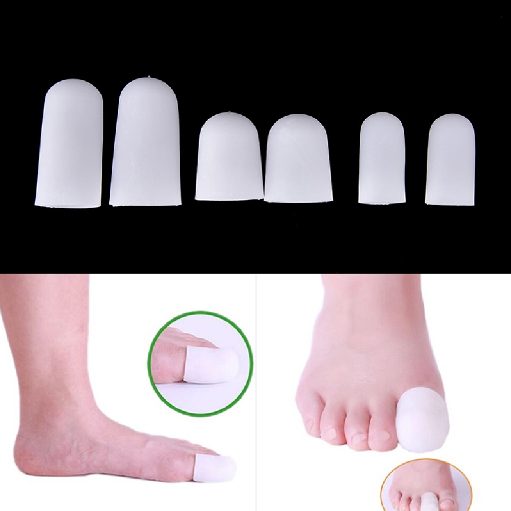 Gongjing1 2Pcs Perban Pelindung Jari Kaki Bahan Silikon Gel