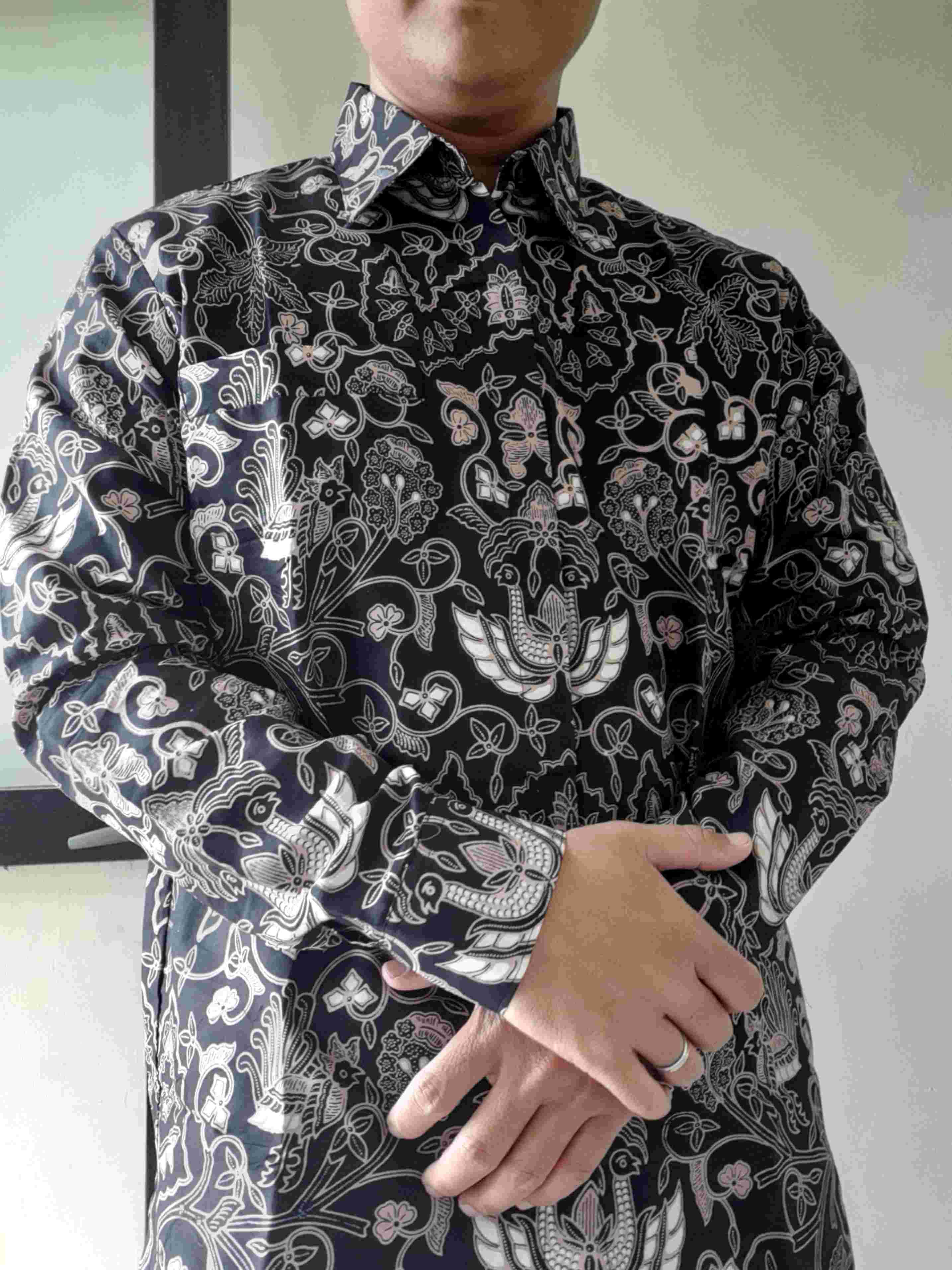 Wahyu Alit Mocca Kemeja Batik Pria Full Furing Katun Primisima