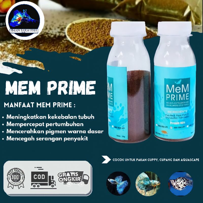 MEM PRIME/ Pakan Ikan Hias Guppy Berkualitas Shopee Indonesia